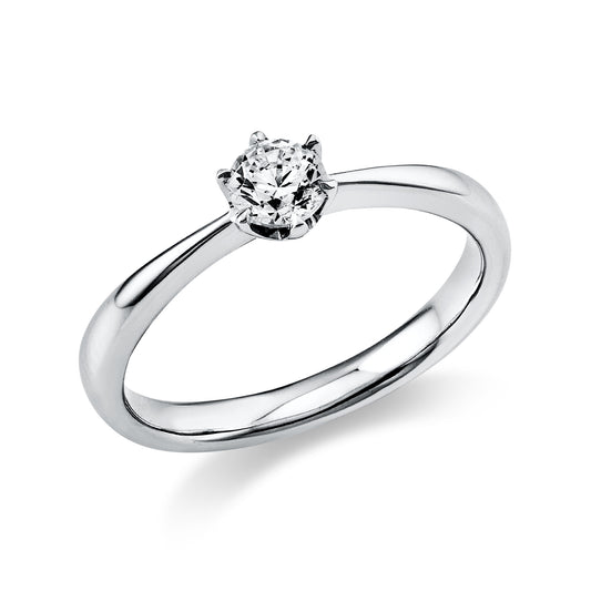 Solitär Verlobungsring 585er Weißgold 0,30ct Diamant