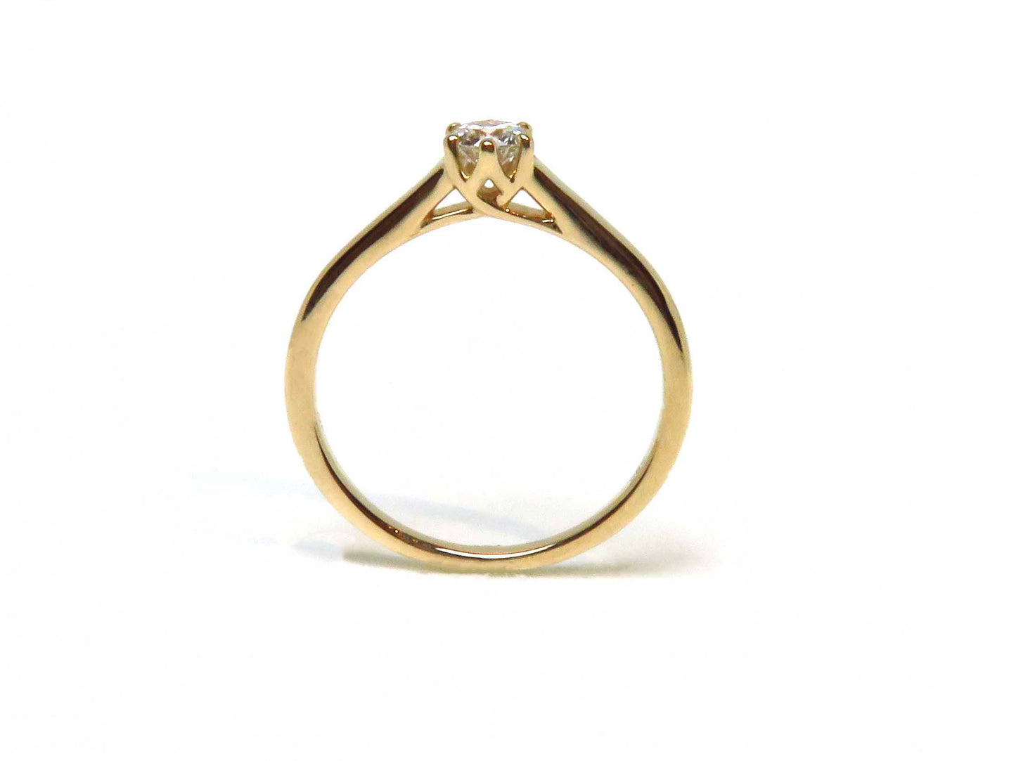 Solitär Verlobungsring 585er Gelbgold 0,30ct Diamant