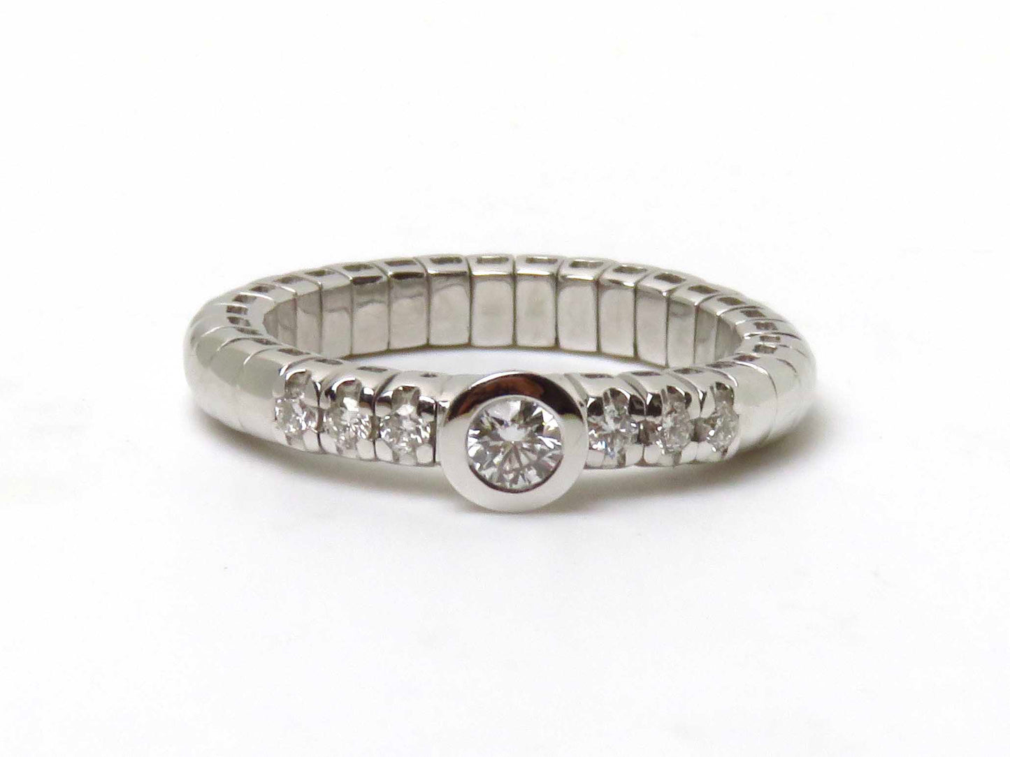 C&C Gioielli - Stretch Ring aus 750er Weißgold