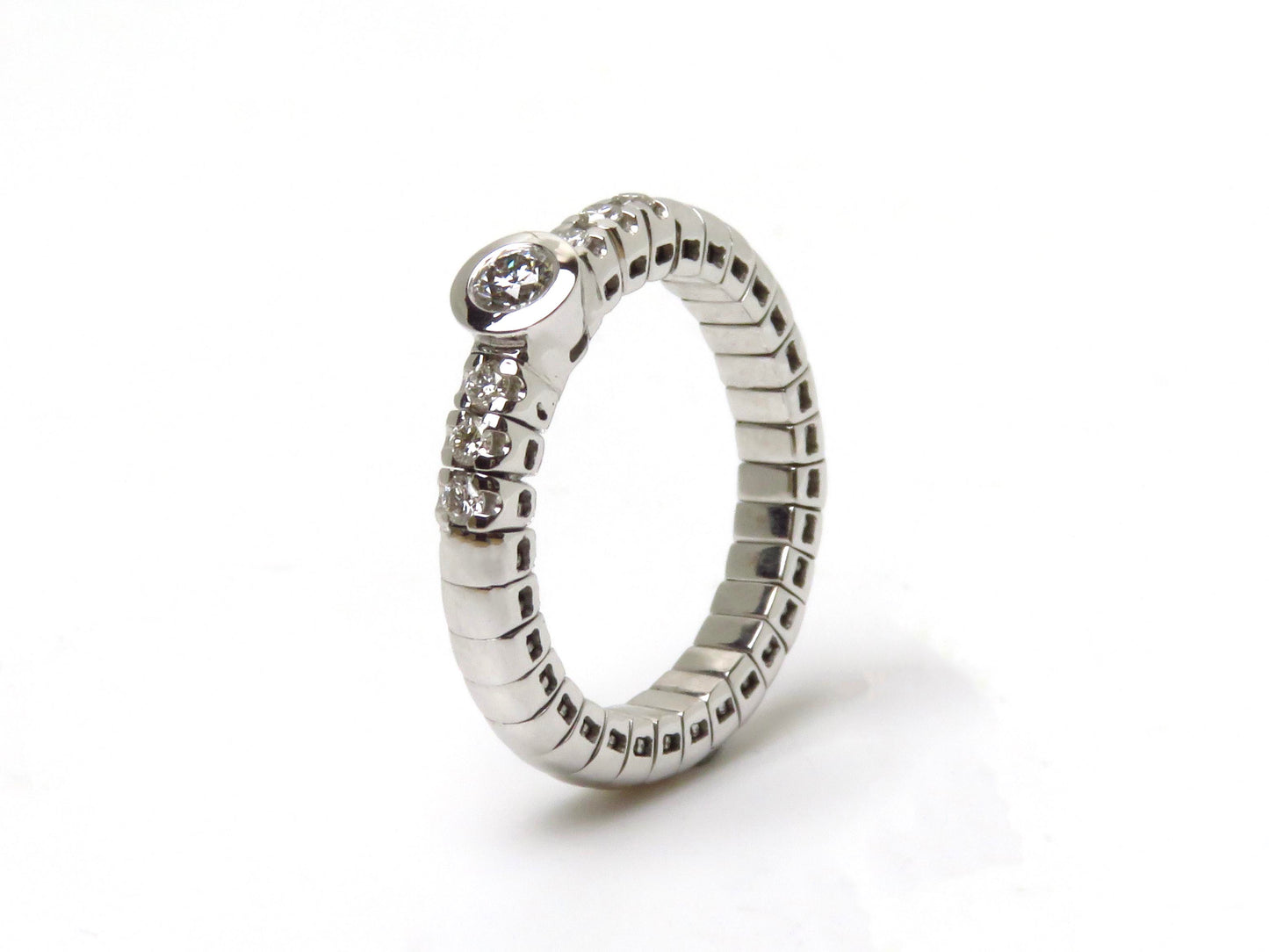 C&C Gioielli - Stretch Ring aus 750er Weißgold