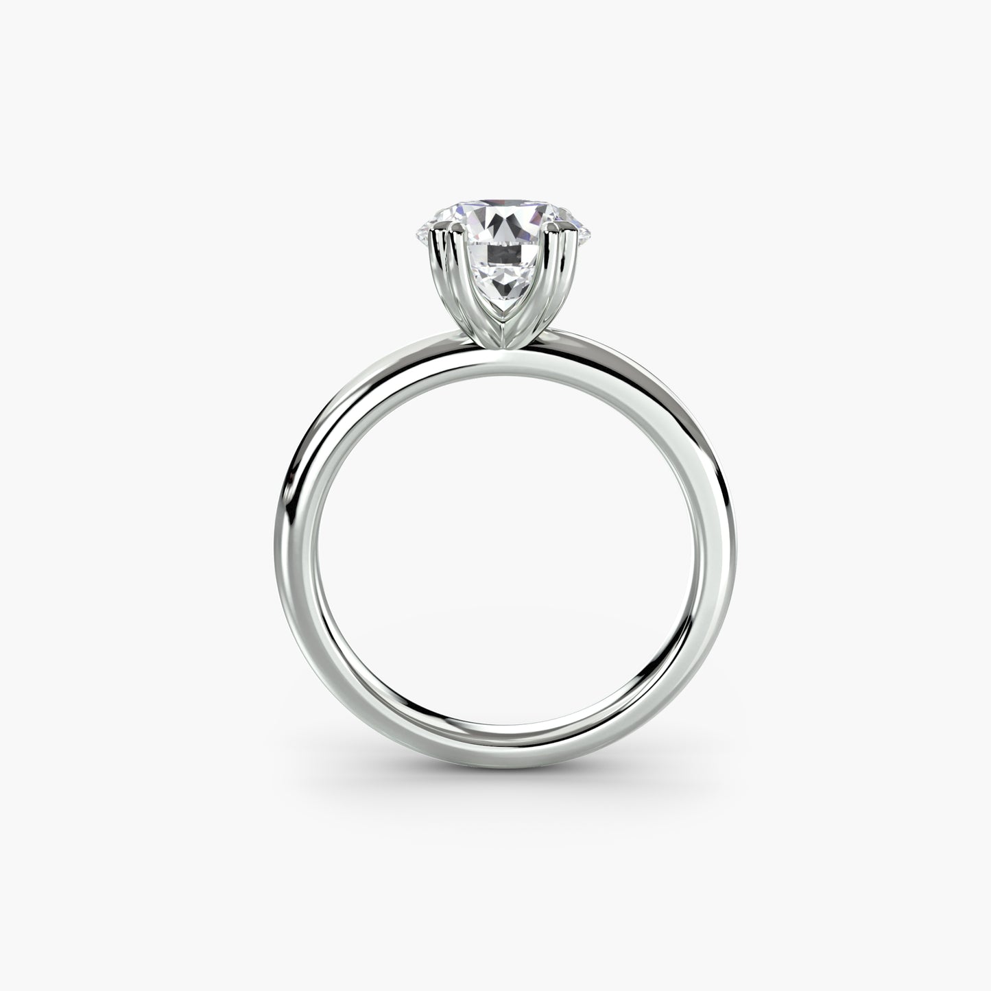 Minimalistische Solitärring mit klassischen Fassung 2
