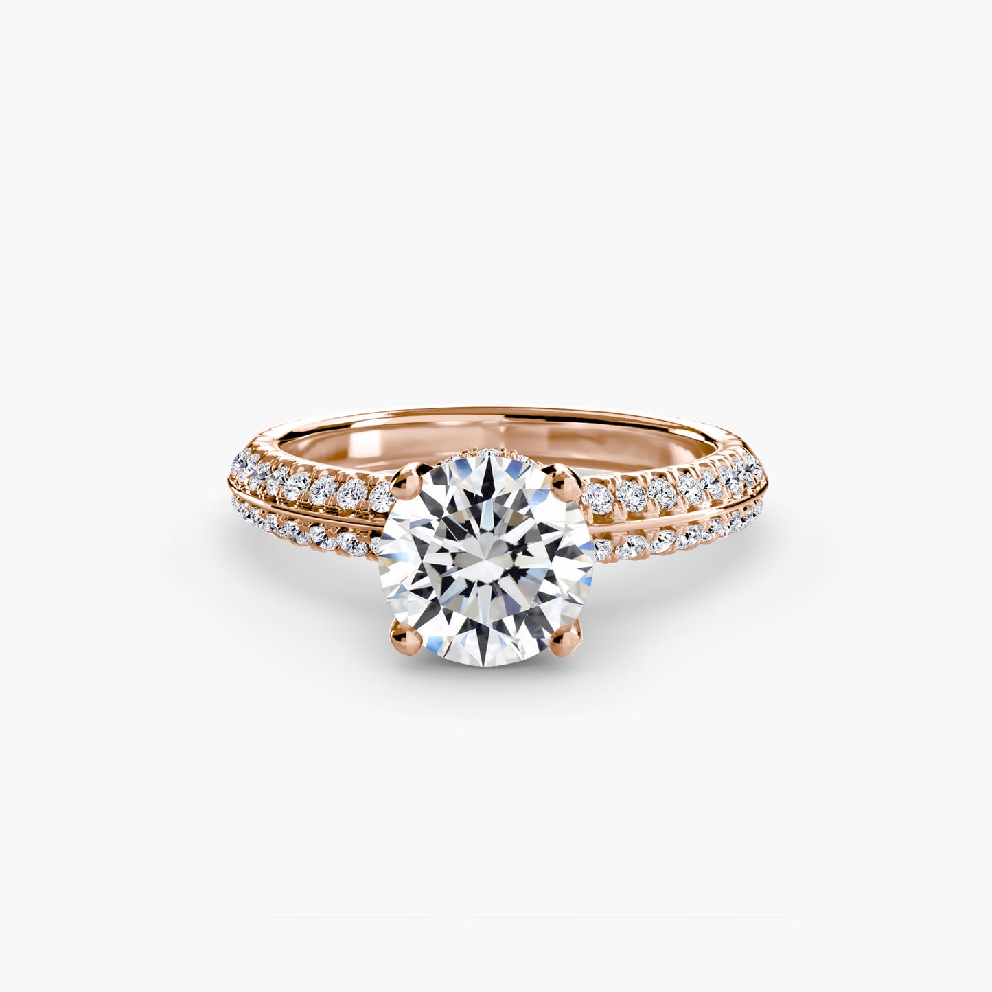 solitär pavé diamant