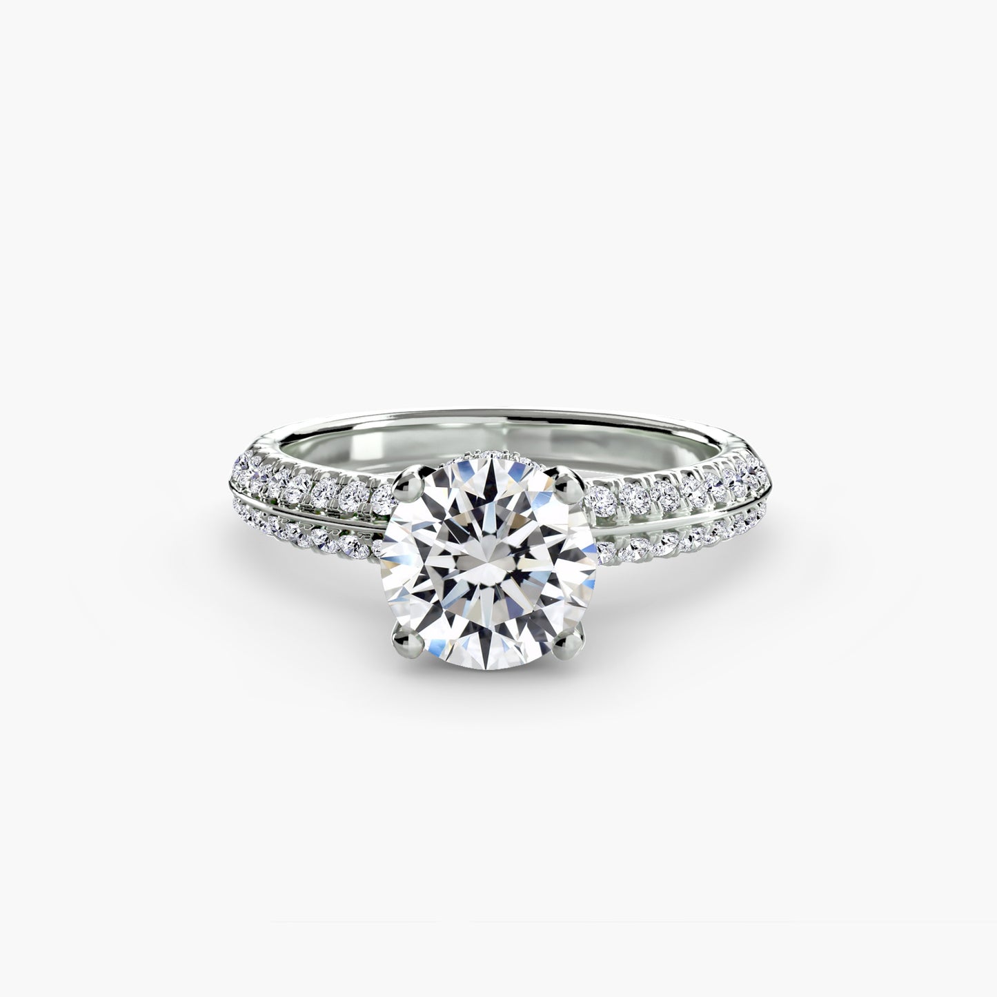 solitär pavé diamant