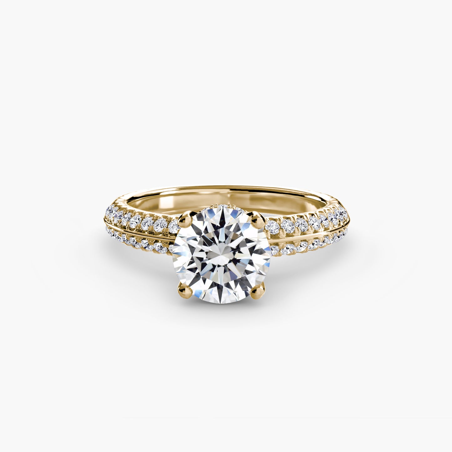 solitär pavé diamant