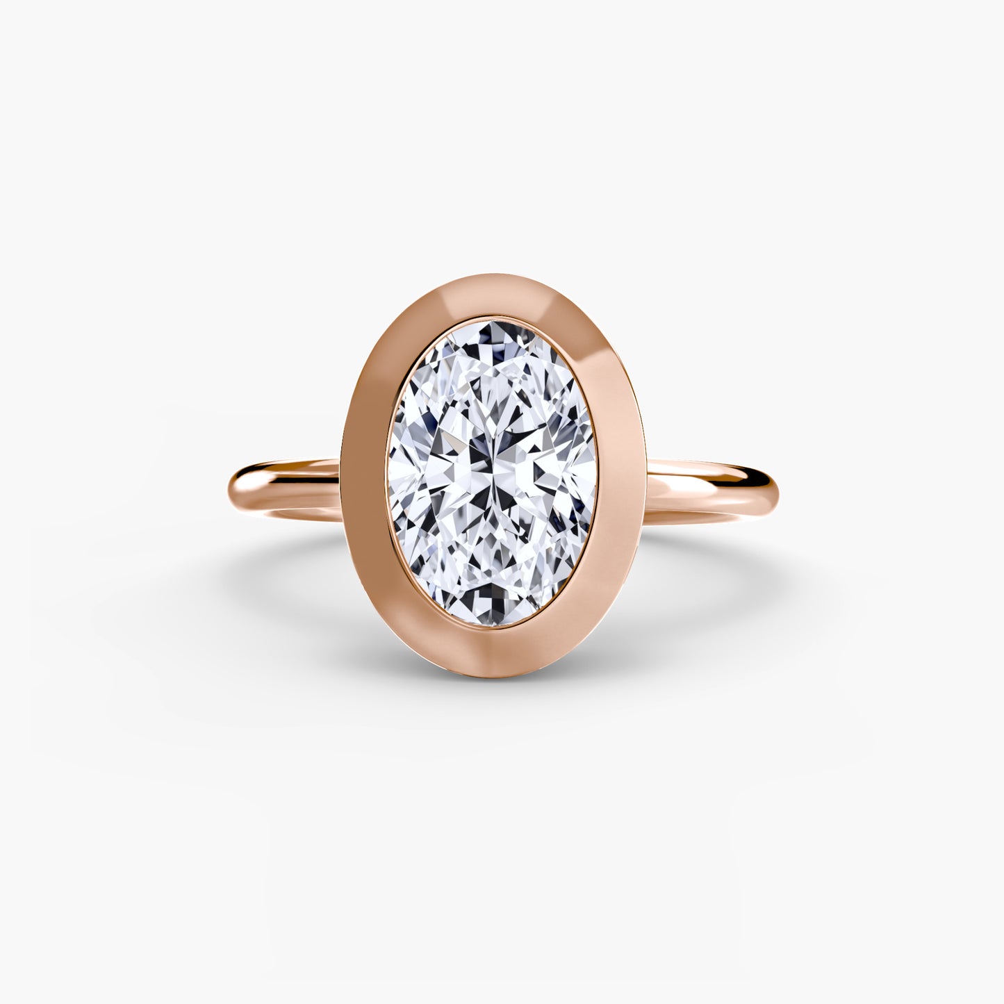 Zargenfassung Solitär Ring