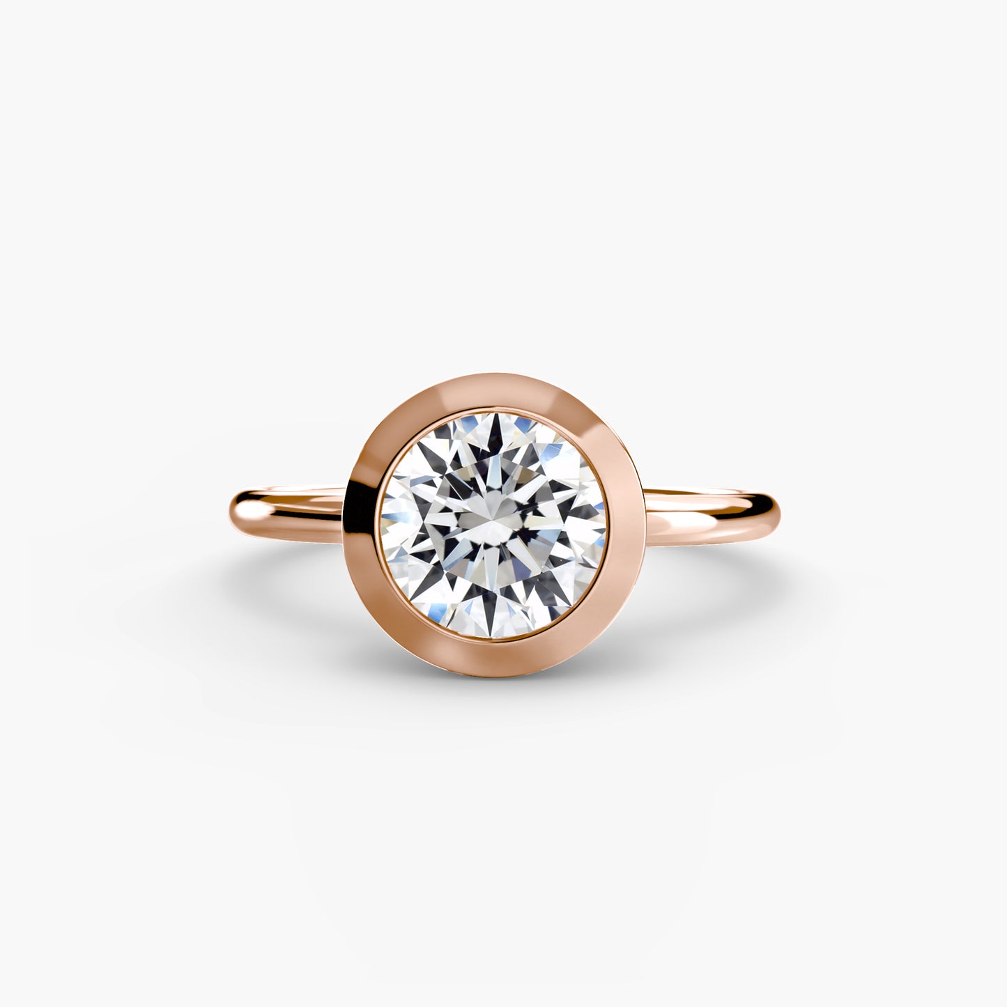 Zargenfassung Solitär Ring