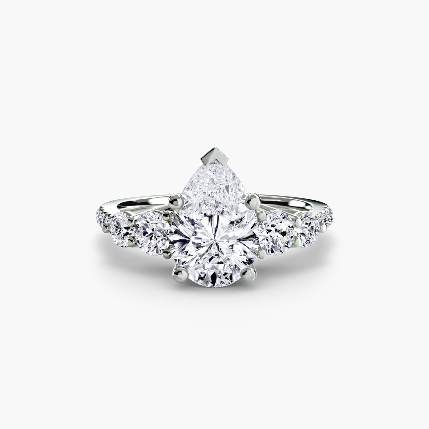 Five Stone Pavé Ring