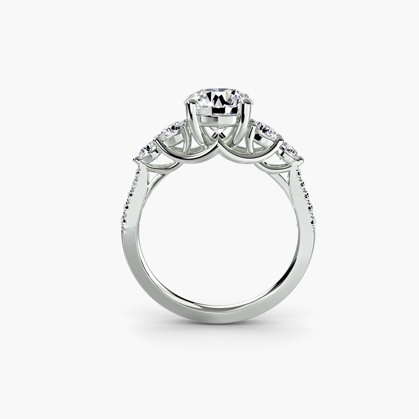 Five Stone Pavé Ring