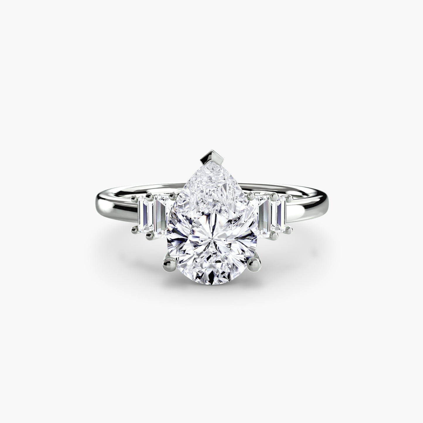 Baguette Akzent Solitär