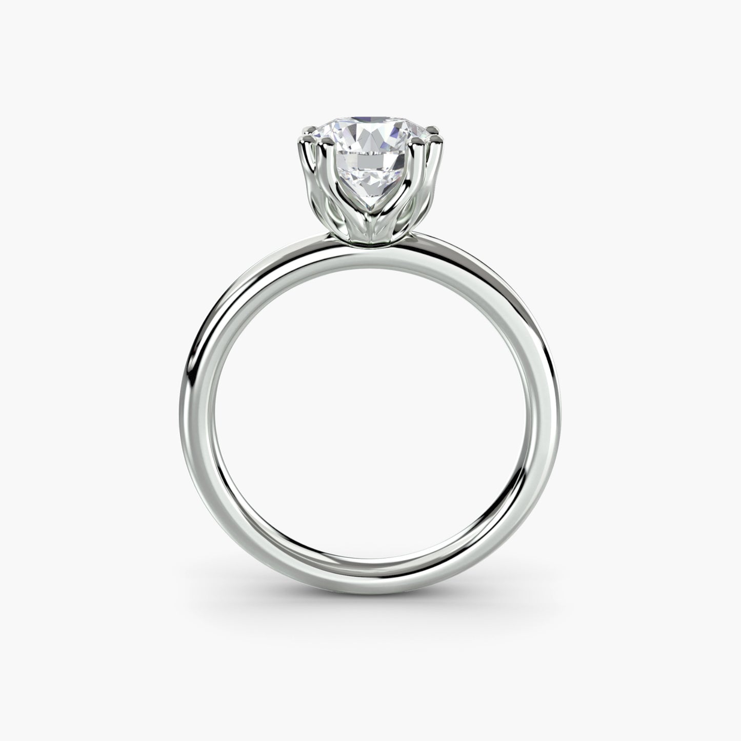 Minimalistische Solitärring mit klassischen Fassung 5