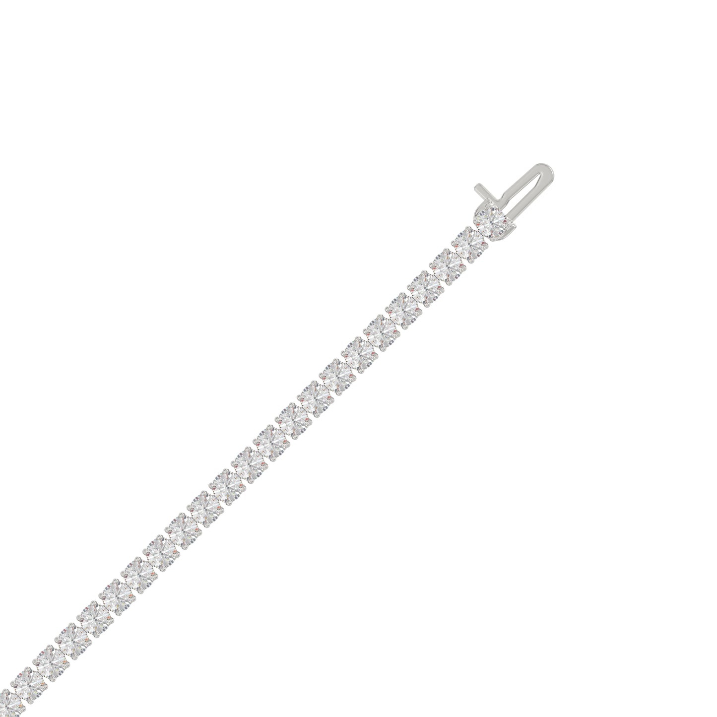 9K White Gold, flat view