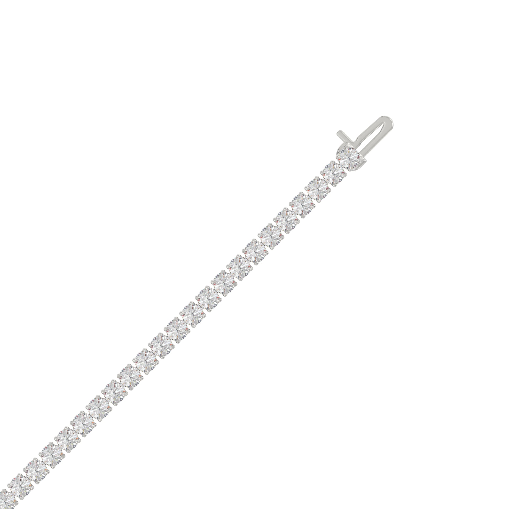 9K White Gold, flat view